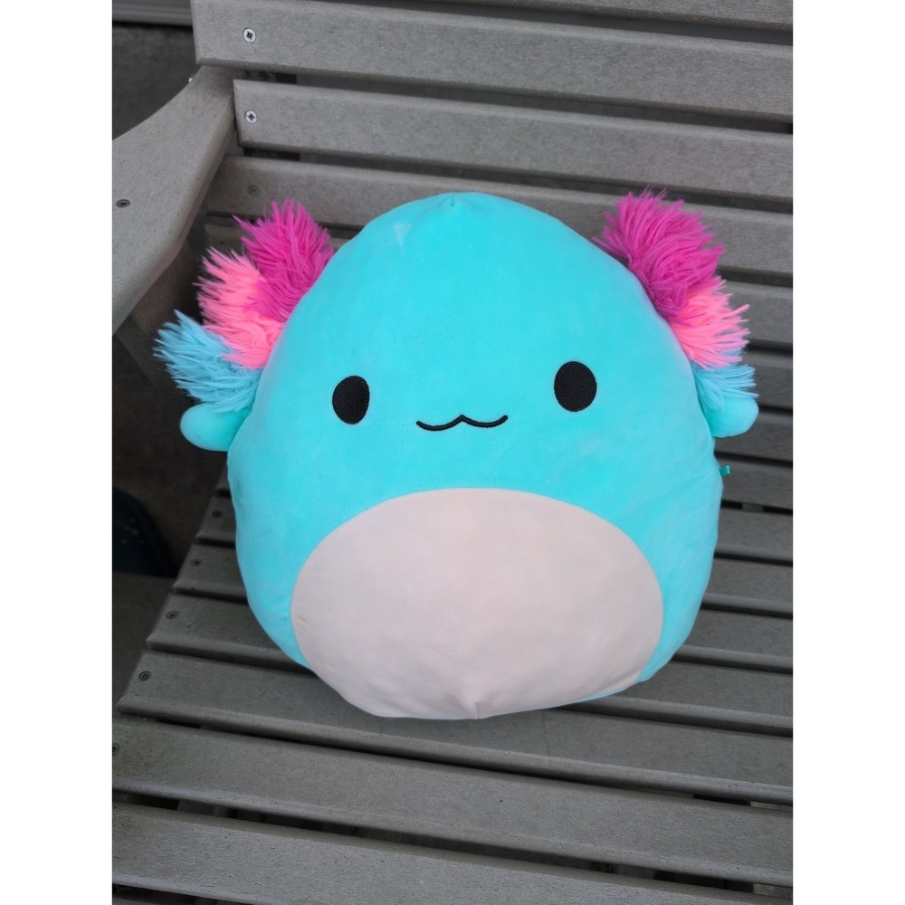 Anastasia The Axolotl 10" Squishmallow- Aqua Blue Soft Plush KellyToy